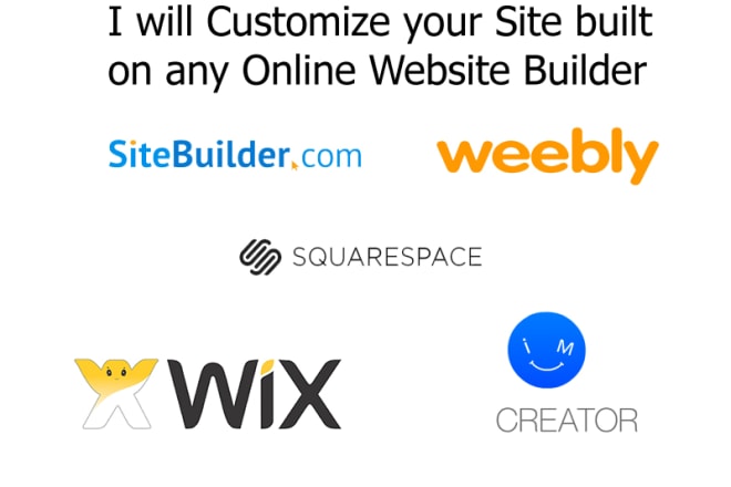 I will customize your website built on any sitebuilder