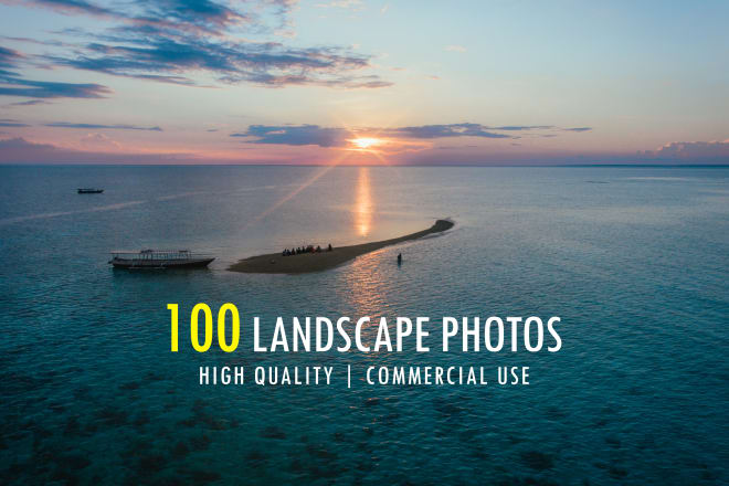 I will deliver 100 landscape and travel stock images
