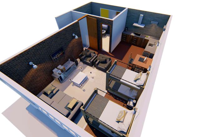 I will design 2d and 3d architectural floor plans and layouts