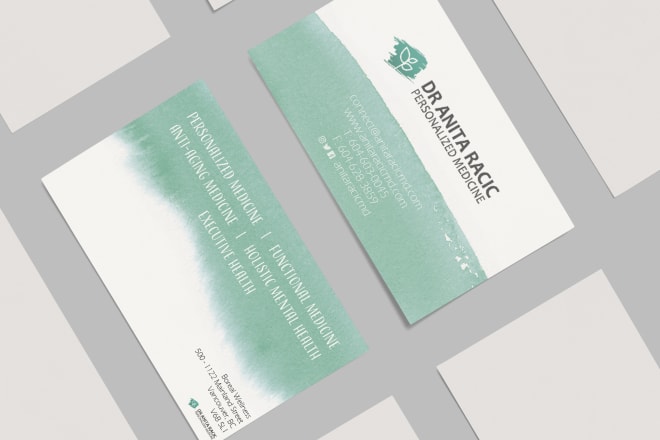 I will design a double sided business card