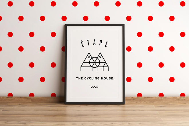 I will design a minimalistic logo for your cycling brand
