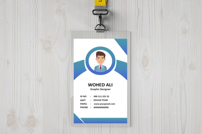 I will design a professional id card and student id card design