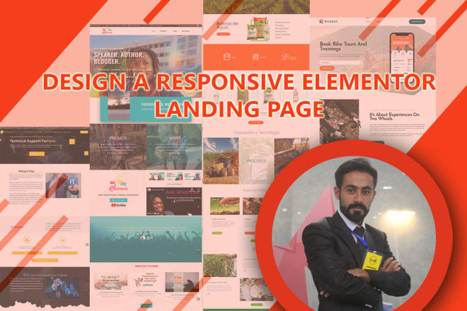 I will design a responsive landing page wordpress landing page with elementor