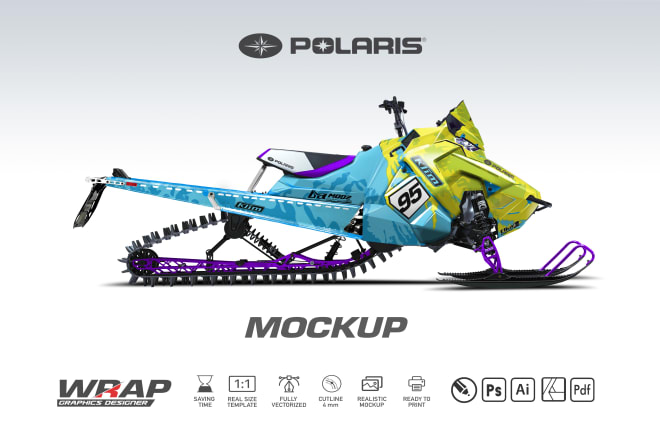I will design a sticker wrap for snowmobile