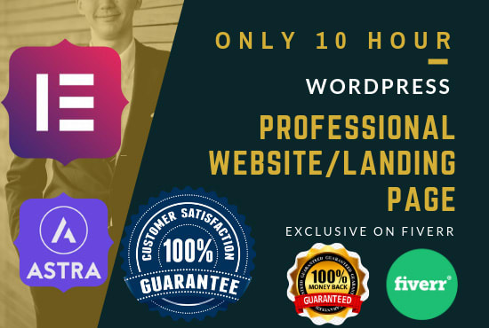 I will design a stunning wordpress wix landing page or squeeze page