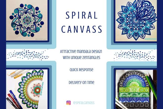 I will design a unique and special mandala art for you