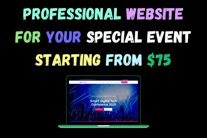 I will design a website for your special event