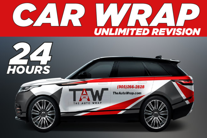 I will design amazing half and full vehicle wrap, car wrap, van wrap