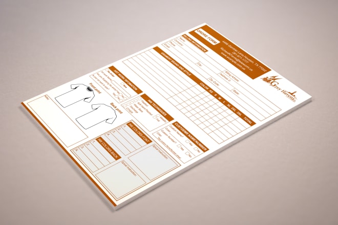 I will design amazing order form for your business