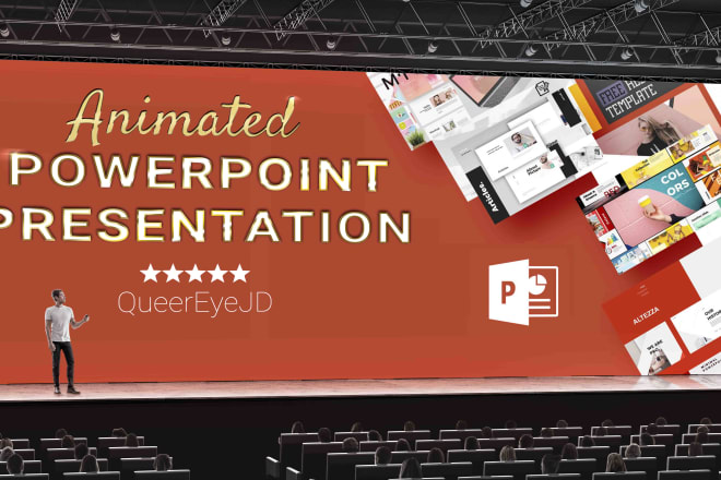 I will design an animated powerpoint presentation fully editable