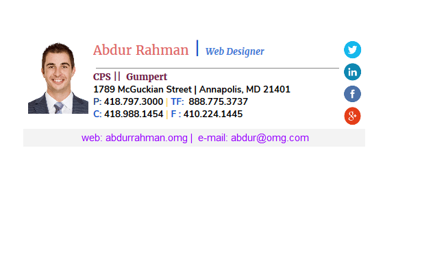 I will design an awesome email signature