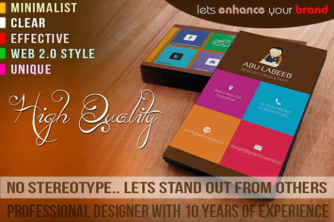 I will design an exclusive and professional business card