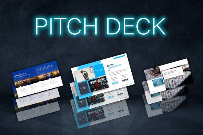 I will design an investor pitch deck