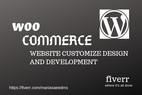 I will design and build a custom woo commerce website