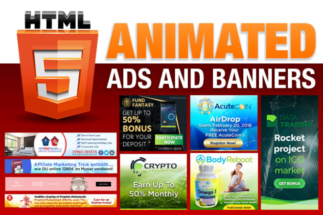 I will design and create HTML5 animated ads and banners