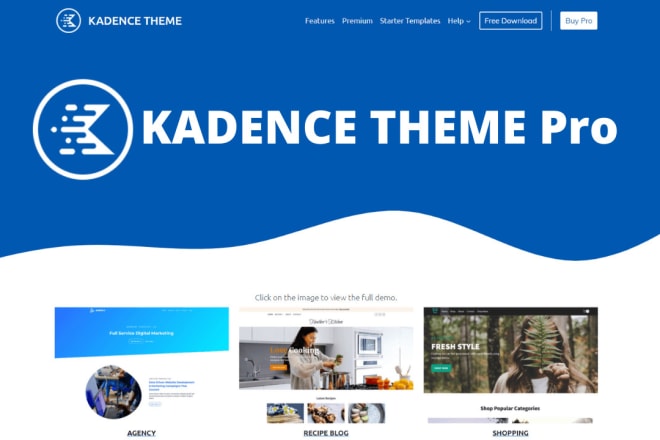 I will design and install kadence theme pro, qubely tutor lms