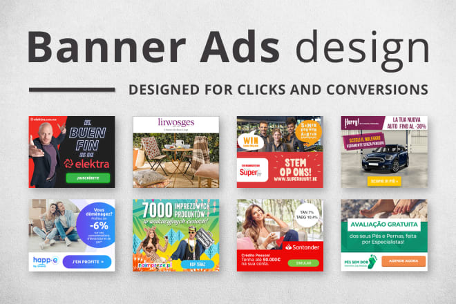 I will design animated banner ads for your campaigns