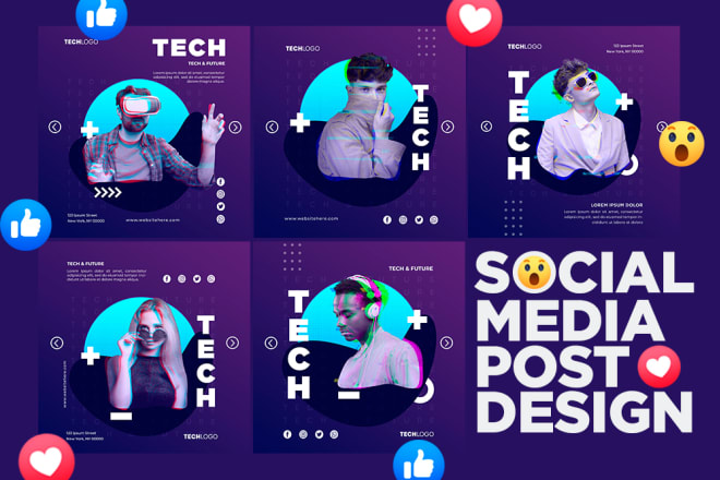 I will design attractive instagram and facebook post graphics