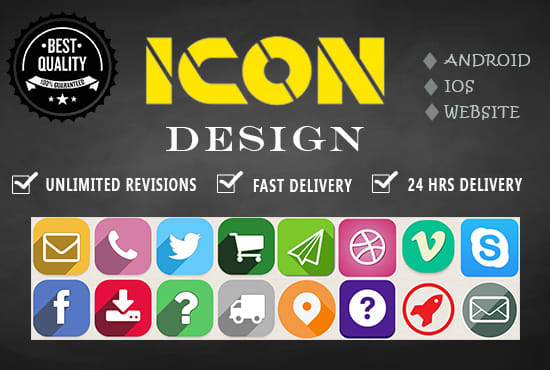 I will design awesome icons for your app and website