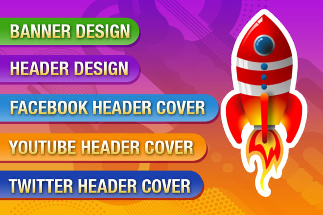 I will design banner or fb cover free psd