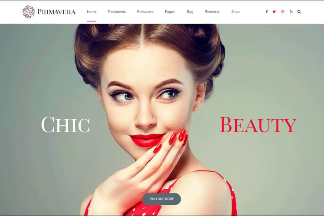 I will design beauty spa salon website with booking and ecommerce