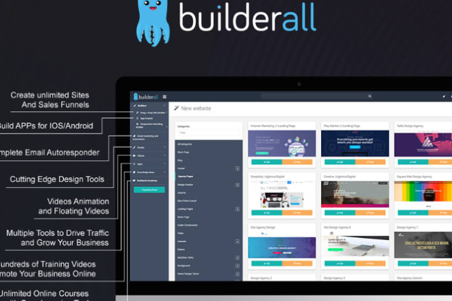 I will design builderall funnels and websites