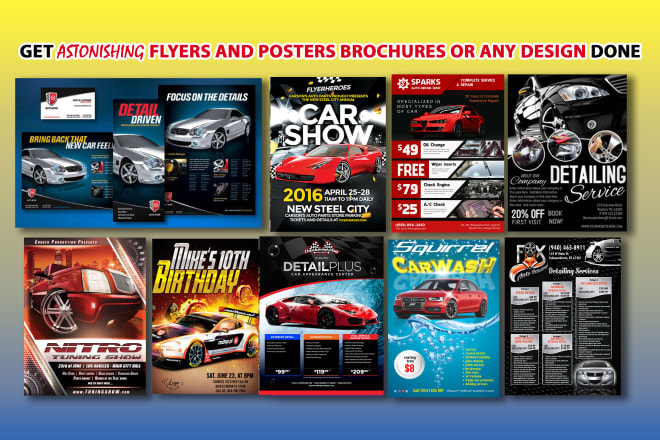 I will design car wash, cleaning, service, detailing, price list, flyer or poster