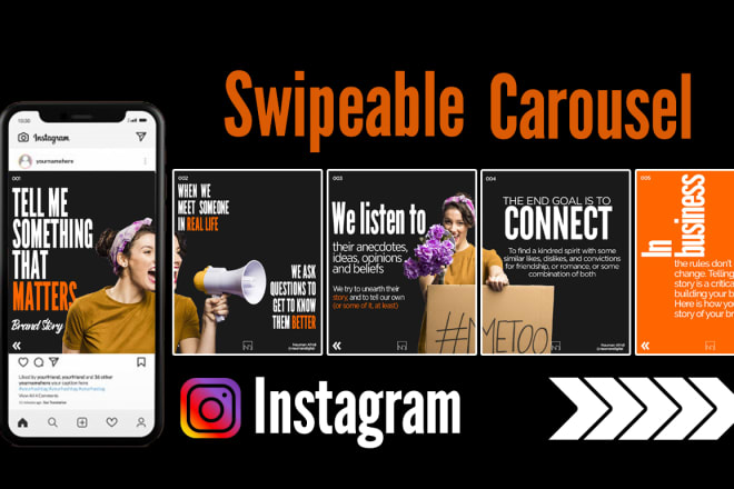 I will design catchy social media carousel posts for your instagram
