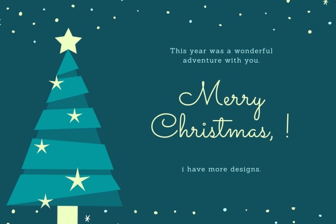 I will design christmas cards and wedding cards