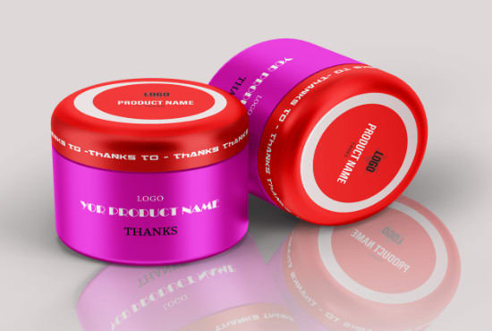 I will design cosmetic and box label packaging