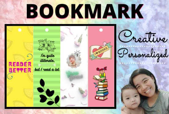 I will design creative and personalized bookmark with free trial