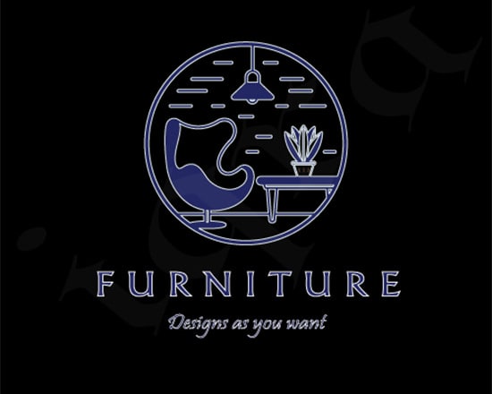 I will design creative and unique furniture logo for your business