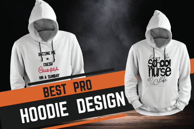 I will design creative hoodie and sweatshirt for you