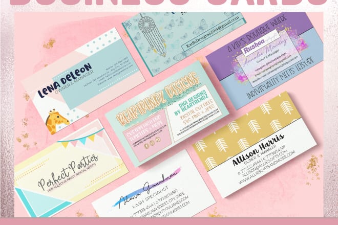 I will design cute and fun business cards to fit your brand