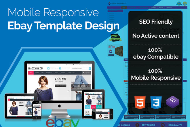 I will design ebay listing html template