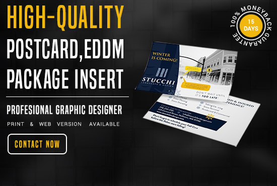 I will design eddm direct mail real estate postcard or flyer,brochure
