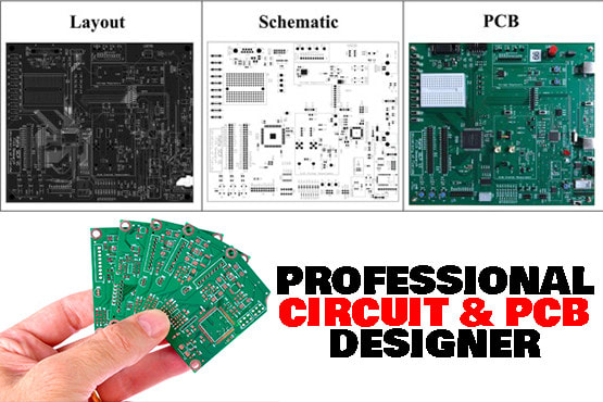 I will design electronic circuit and pcb layout