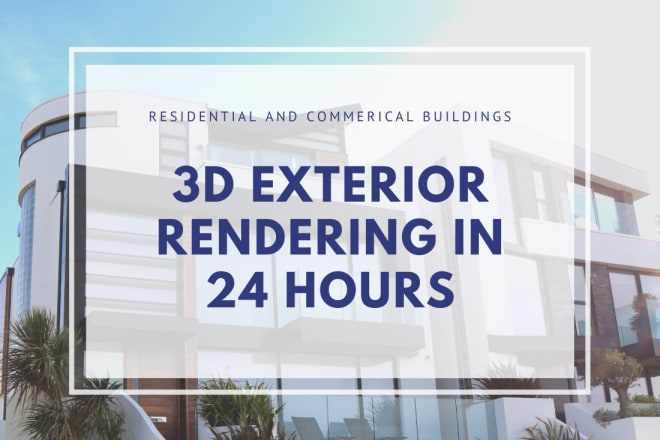 I will design exterior rendering in sketchup vray