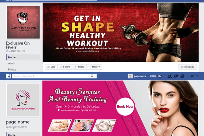 I will design facebook cover, banner or poster 24 hours