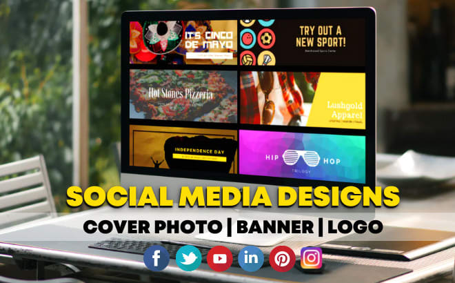 I will design facebook cover photo, logo and social media banners