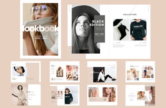 I will design fashion and cbd lookbook, product catalogue,linesheet,flyer and brochure