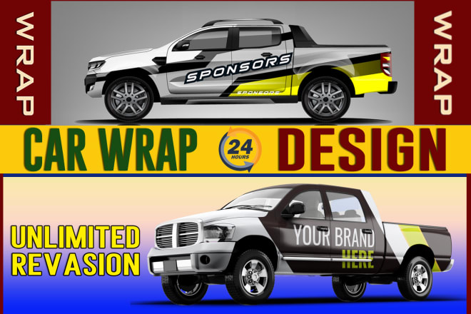 I will design ferrari car top model wrapping for your dream