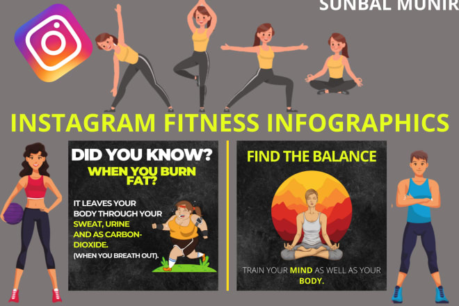 I will design fitness tips infographics for instagram