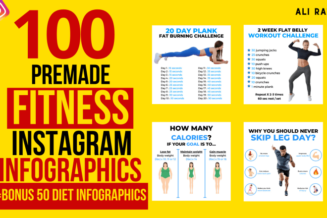 I will design fitness tips infographics for instagram