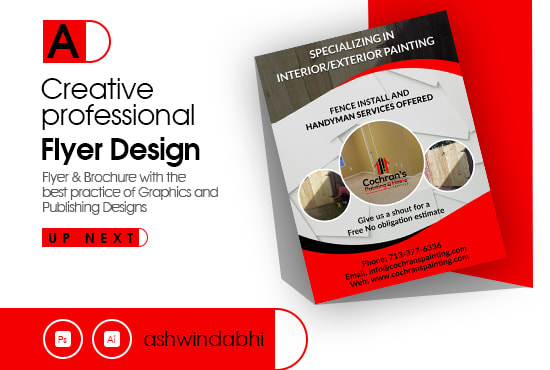 I will design flyer, business card, postcard or any other graphics
