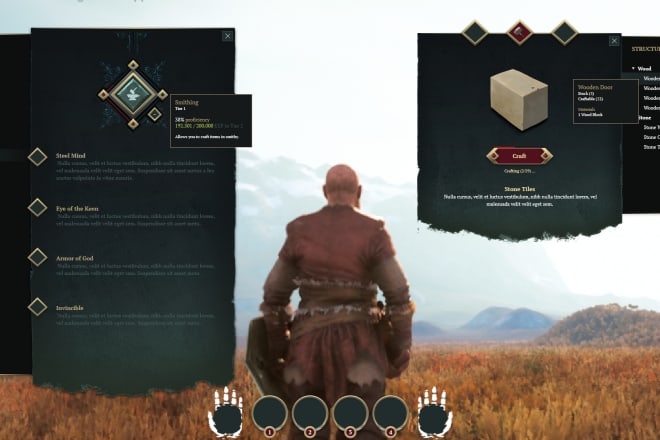 I will design game UI for your game development