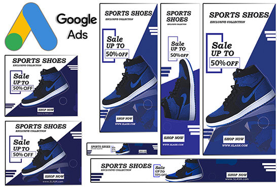I will design google banner ads for adwords display ads