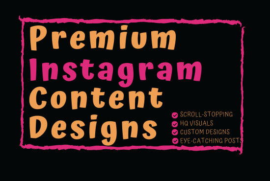 I will design instagram posts and create instagram content