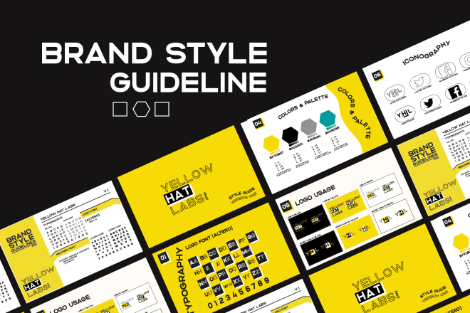 I will design logo with brand style guide for your brand