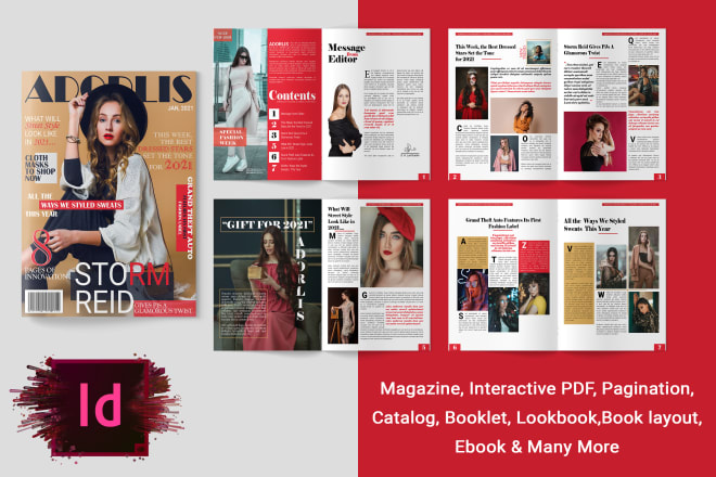 I will design magazine, catalog or any project with adobe indesign